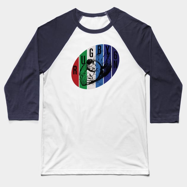 Rugby Six Nations Art by PPereyra Baseball T-Shirt by Pablo Pereyra Art